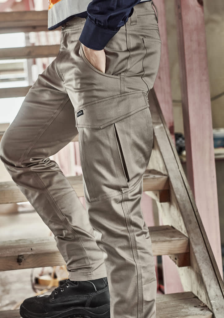 Mens Essential Basic Stretch Cargo Pant