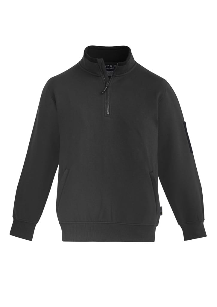 Unisex 1/4 Zip Brushed Fleece Pullover