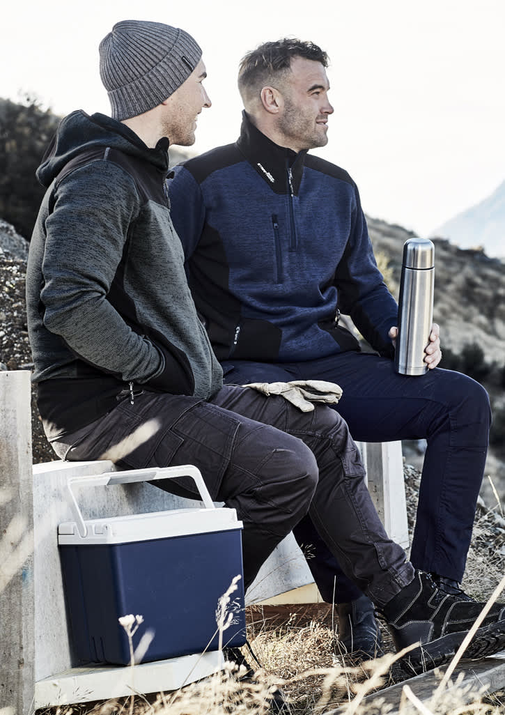 Unisex Streetworx Reinforced Knit 1/2 Zip Pullover