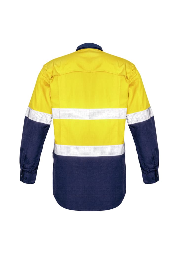 Mens Rugged Cooling Hi Vis Taped Long Sleeve Shirt