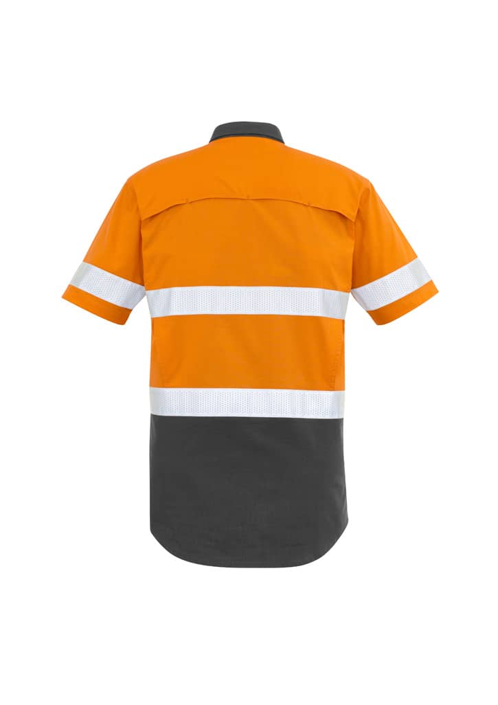 Mens Rugged Cooling Hi Vis Taped Short Sleeve Shirt