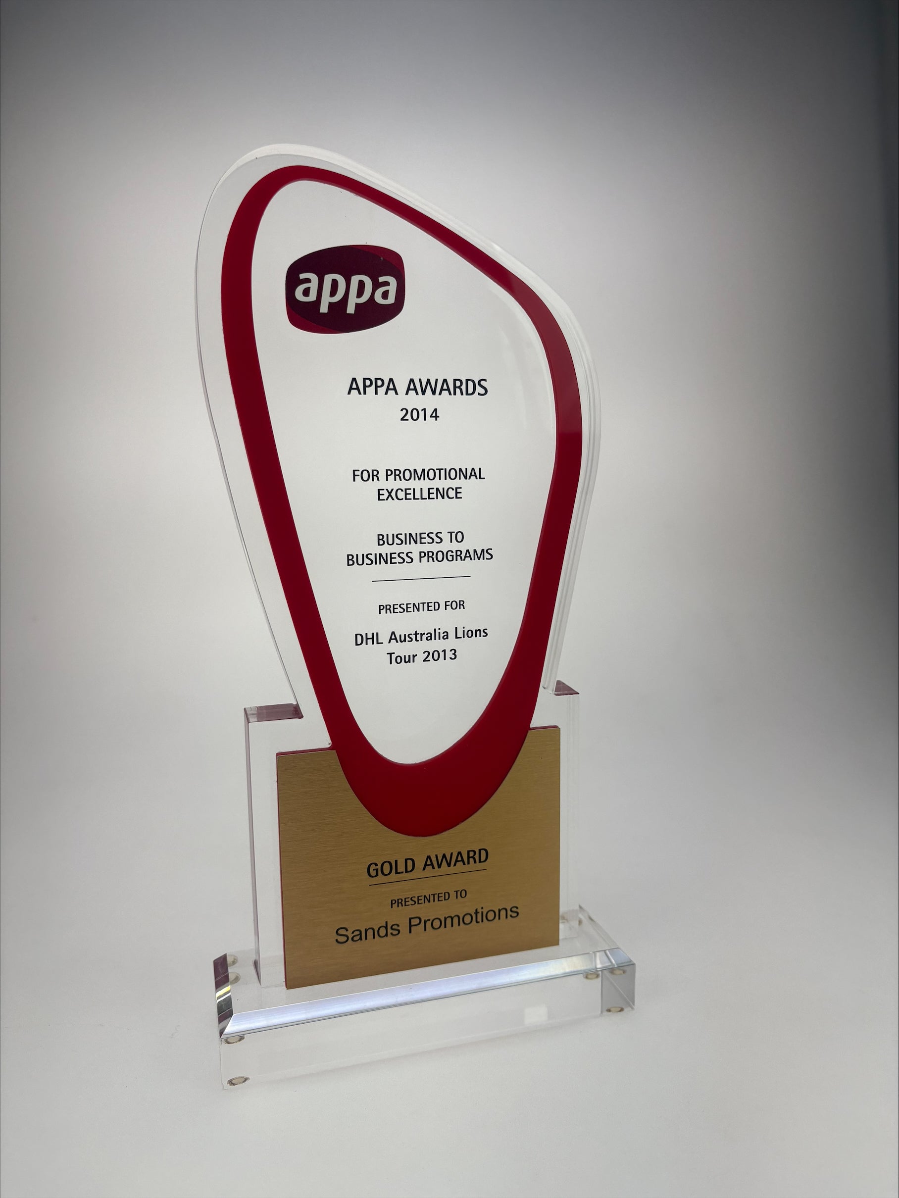 2014 APPA Gold award for DHL