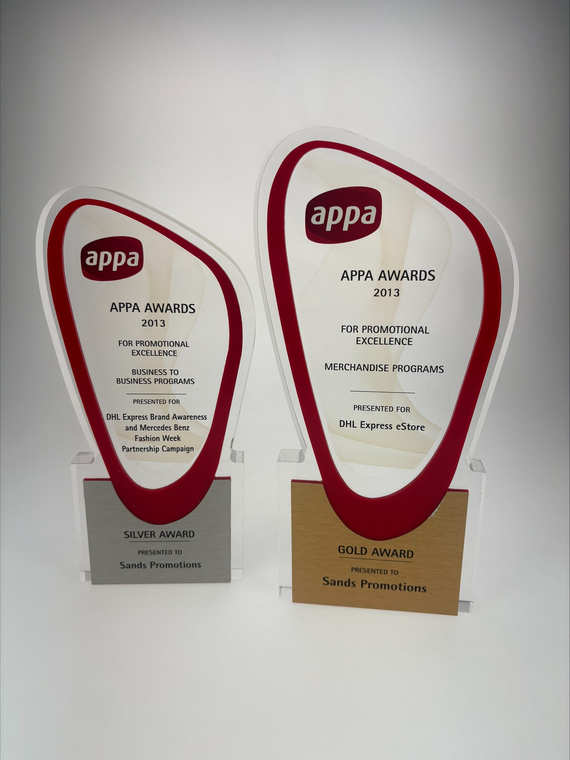 2013 APPA Gold and Silver awards for DHL
